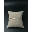 Bracciale Sweet Heart catenella in acciaio dorato con elementi Cuori