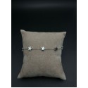 Bracciale Night Star catenella in acciaio con elementi stelle
