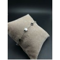 Bracciale Night Star catenella in acciaio con elementi stelle