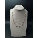 Collana Sweet Heart catenella in acciaio rosato con elementi Cuori