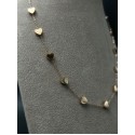 Collana Sweet Heart catenella in acciaio rosato con elementi Cuori