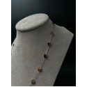 Collana Sweet Heart catenella in acciaio rosato con elementi Cuori