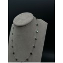 Collana Night Star catenella in acciaio con elementi stelle