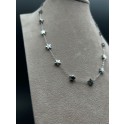Collana Night Star catenella in acciaio con elementi stelle