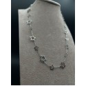 Collana Stelle Incorniciate catenella acciaio con stelle a cornice alternata