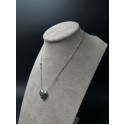 Collana Love Secret in acciaio doppia catenella con cuore, chiave e punto luce