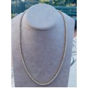 Collana tennis bronzo colore oro con zirconia