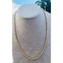 Collana tennis bronzo colore oro con zirconia