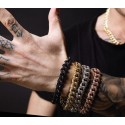 Bracciale groumette brunito