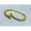 Bracciale tennis in bronzo e zirconia 5mm