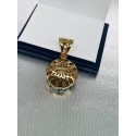 Ciondolo toppa in argento bicolore