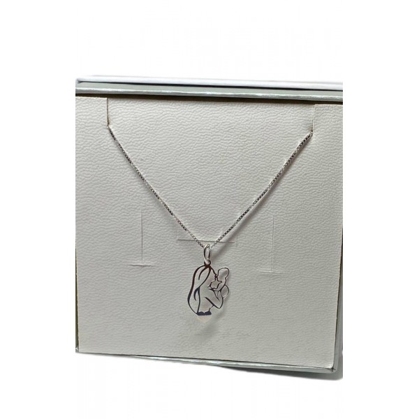 Collana maternita' traforata in argento