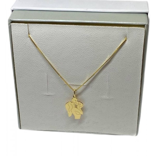 Collana maternità in argento dorato