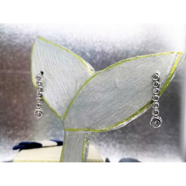 Orecchini tennis cipolline degrade' argento 925