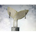 Orecchini tennis cipolline degrade' argento 925