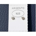 Orecchini punti luce 4 griffe in argento dorato