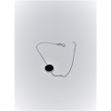 Bracciale argento con onice centrale e zirconi a cornice