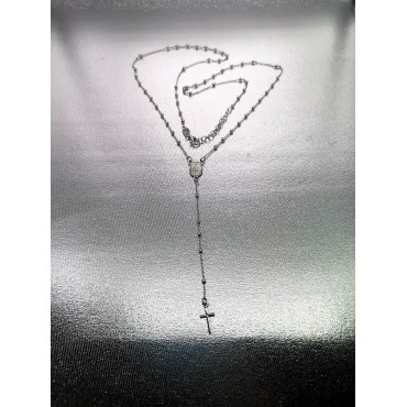 Collana rosario Y argento 925