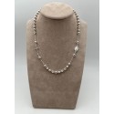 Collana rosario girocollo in argento