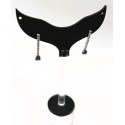 Orecchini tennis in argento 925 con zirconi e pietra blu