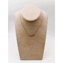 Collana con pendente tennis in argento 925 e zirconi bianchi e verde