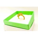 Anello in argento dorato e zirconi serpente