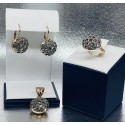 Ciondolo toppa in argento bicolore