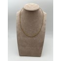 Collana catenella in argento dorato