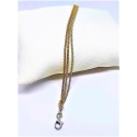 Bracciale argento 3 fili 3 colori