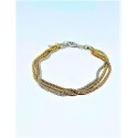 Bracciale argento 3 fili 3 colori