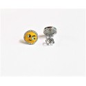 Orecchini argento smile