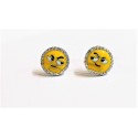 Orecchini argento smile