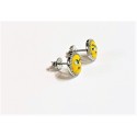 Orecchini argento smile