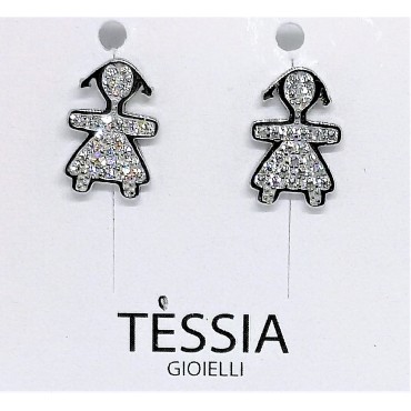 Orecchini argento bimba