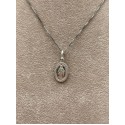 Collana con Madonna miracolosa argento