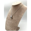 Collana Maglia Forzatina con Pendente Goccia in Argento 925