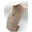 Collana Maglia Forzatina con Pendente Sicilia Incisa in Acciaio 1,5 cm