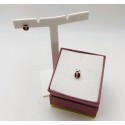 orecchini coccinella in argento
