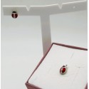 orecchini coccinella in argento