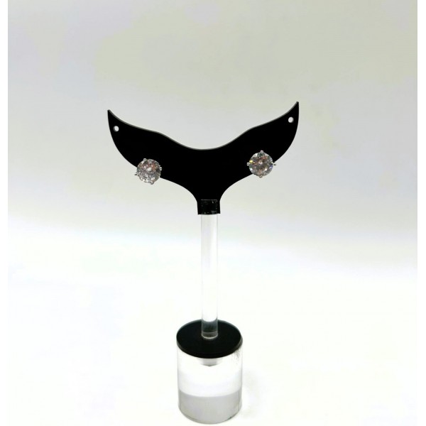 Orecchini punti luce in argento 925 zircone