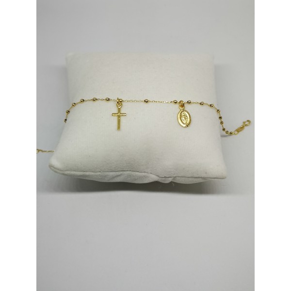 Bracciale rosario oro giallo